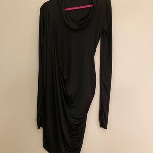 Made in Italy by MC Black Asymmetrical Dress